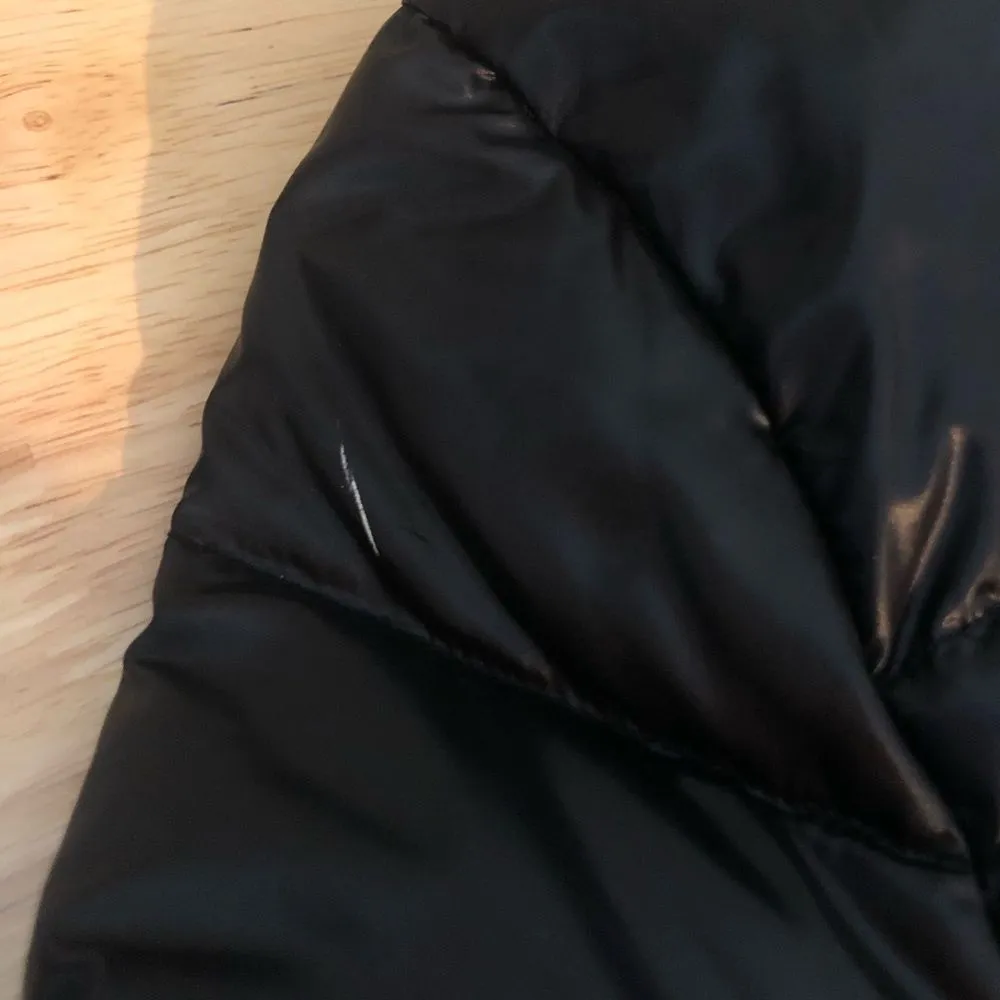 Ralph Lauren Active Black Puffer Jacket Zip Front Long Sleeve Aztec size XS - Image 14