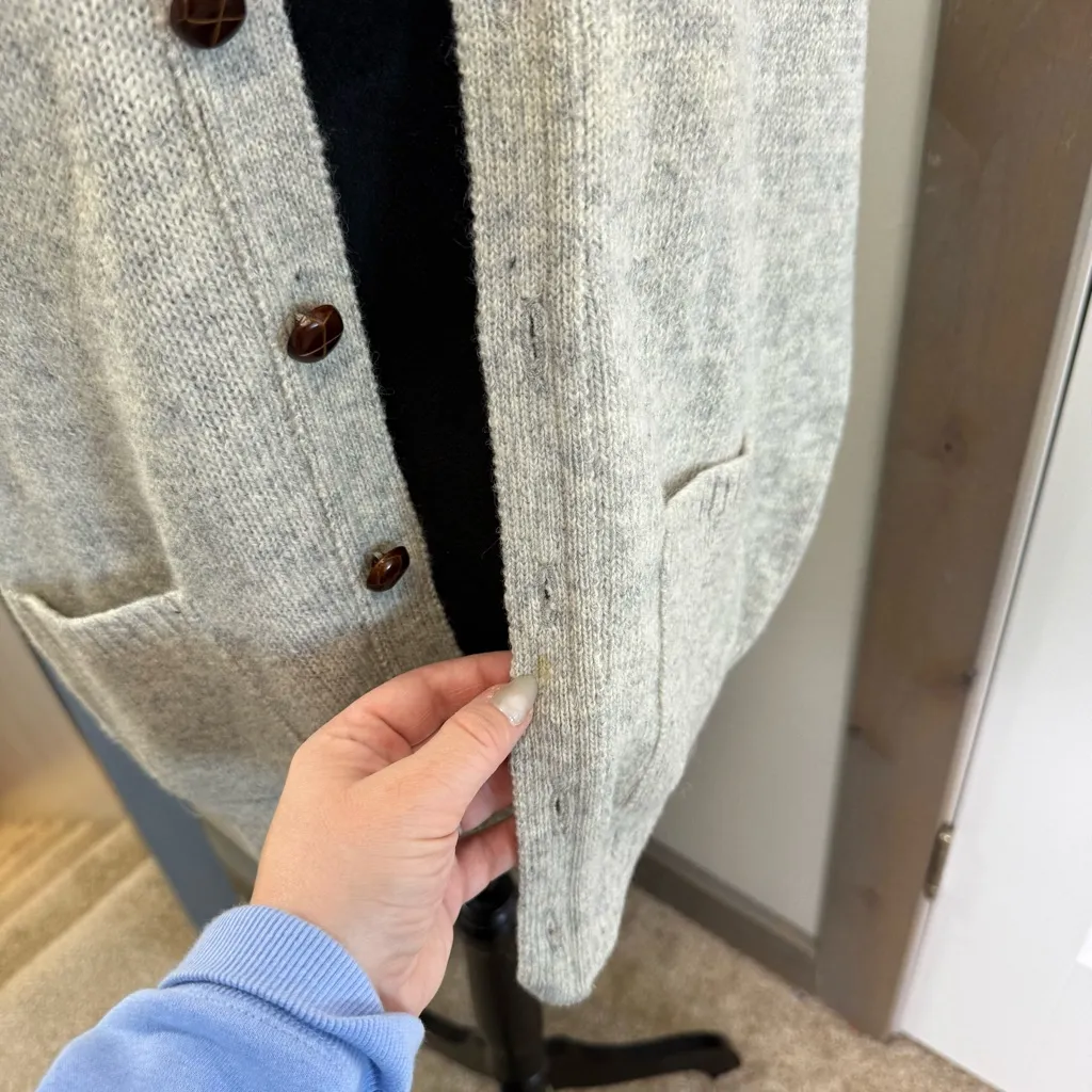 THE MOORS Vest Knit Gray Shetland Wool Lord Jeff Made USA Scotland Vintage XL - Image 4