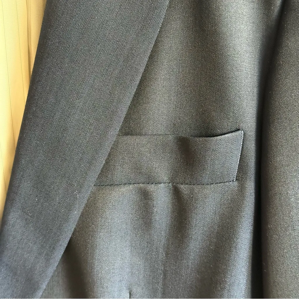 NWT $1,295 Stella McCartney Wool/Mohair Navy Blazer, Size IT 38 (US ~2) - Image 3