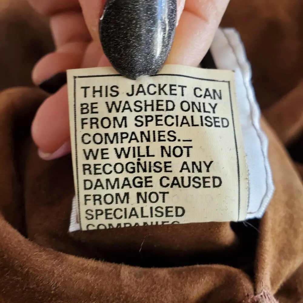 Vintage Vera Pelle Sasha Reversible Lightweight Soft Leather Hooded Jacket S - Image 11