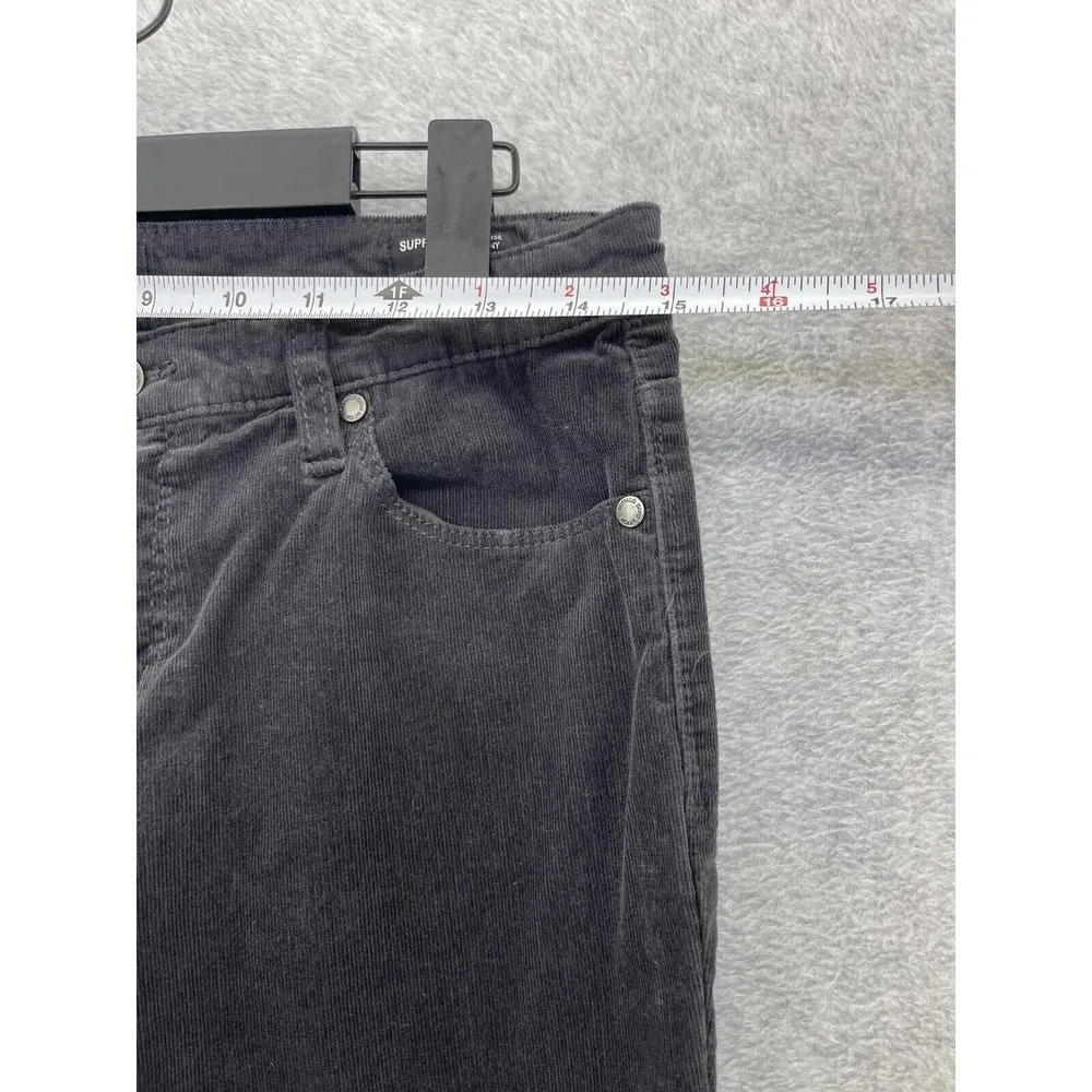 Buffalo David Bitton Women’s Pants Micro Corduroy Solid Gray Sz 6 Supreme Skinny - Image 10
