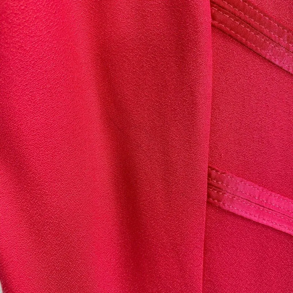 Vintage Dawn Joy Fashions Womens Red Dress Shoulder Pads Made USA Small (S) ✨ - Image 7