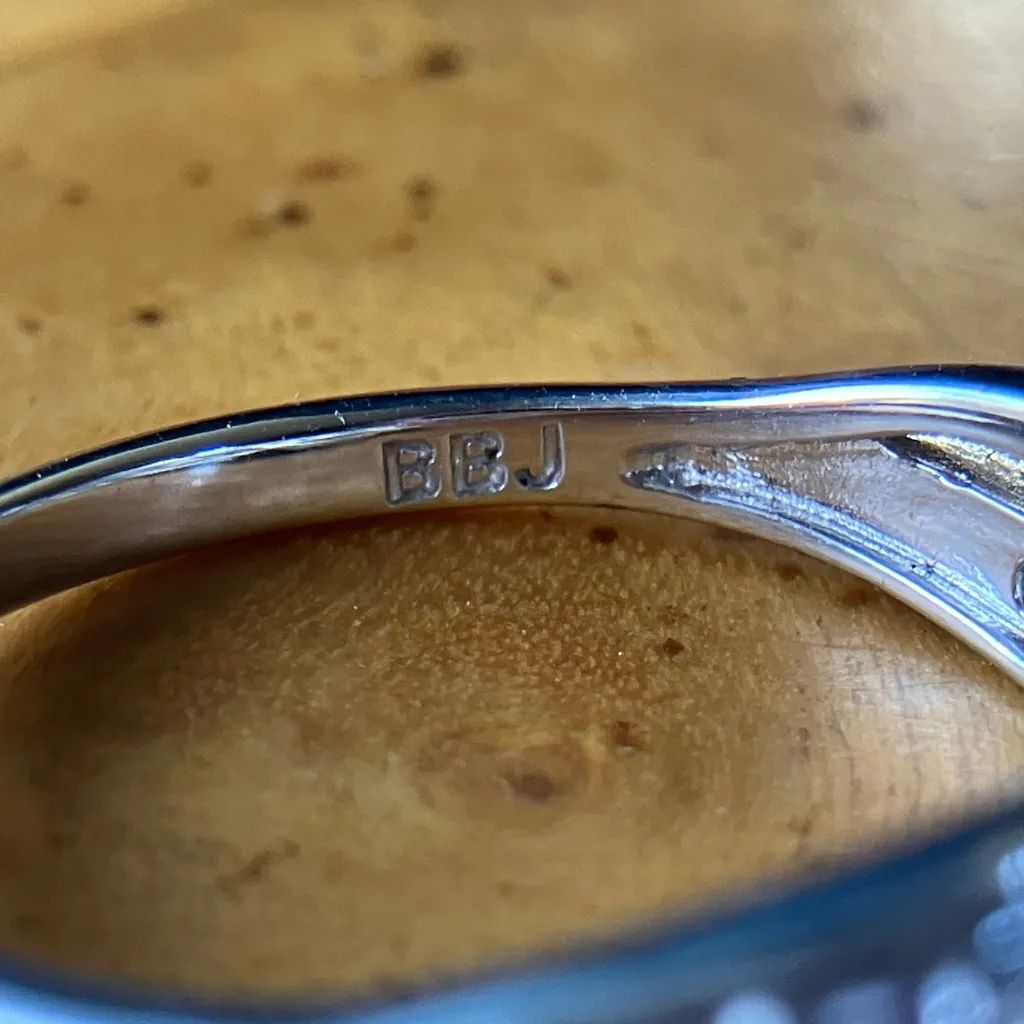 Natural Aquamarine Tanzanite Sterling Silver Ring Size 9 - Image 6