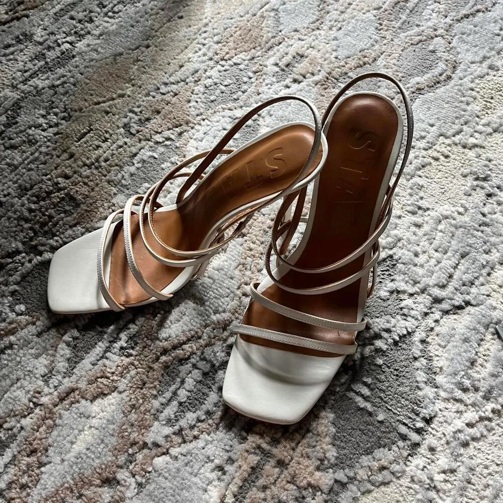 STAUD Anise Strappy High Heel Sandals - Image 3