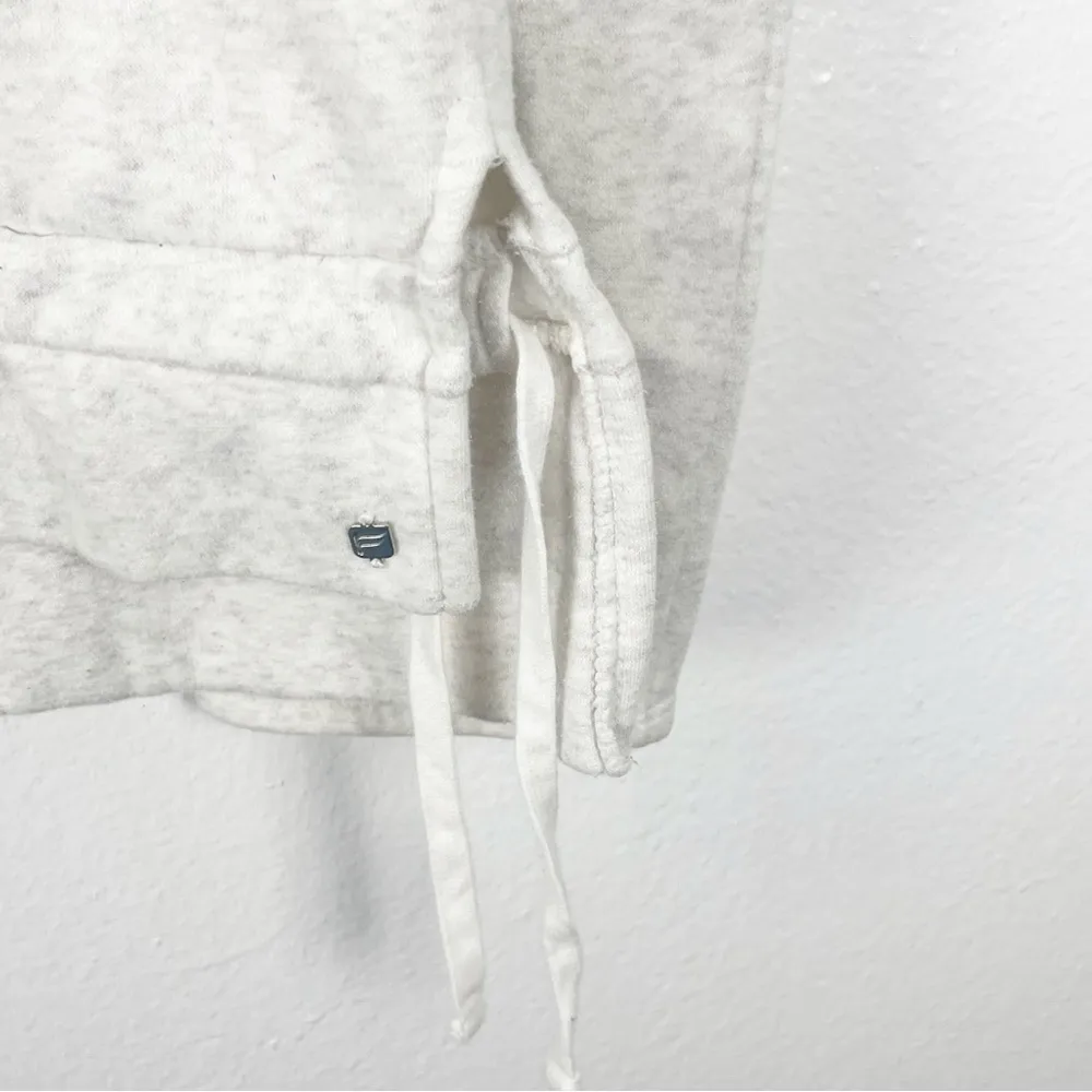 FABLETICS Cream Long Sleeves Kangaroo Pocket Cropped Hoodie Pullover Sweater - Image 8