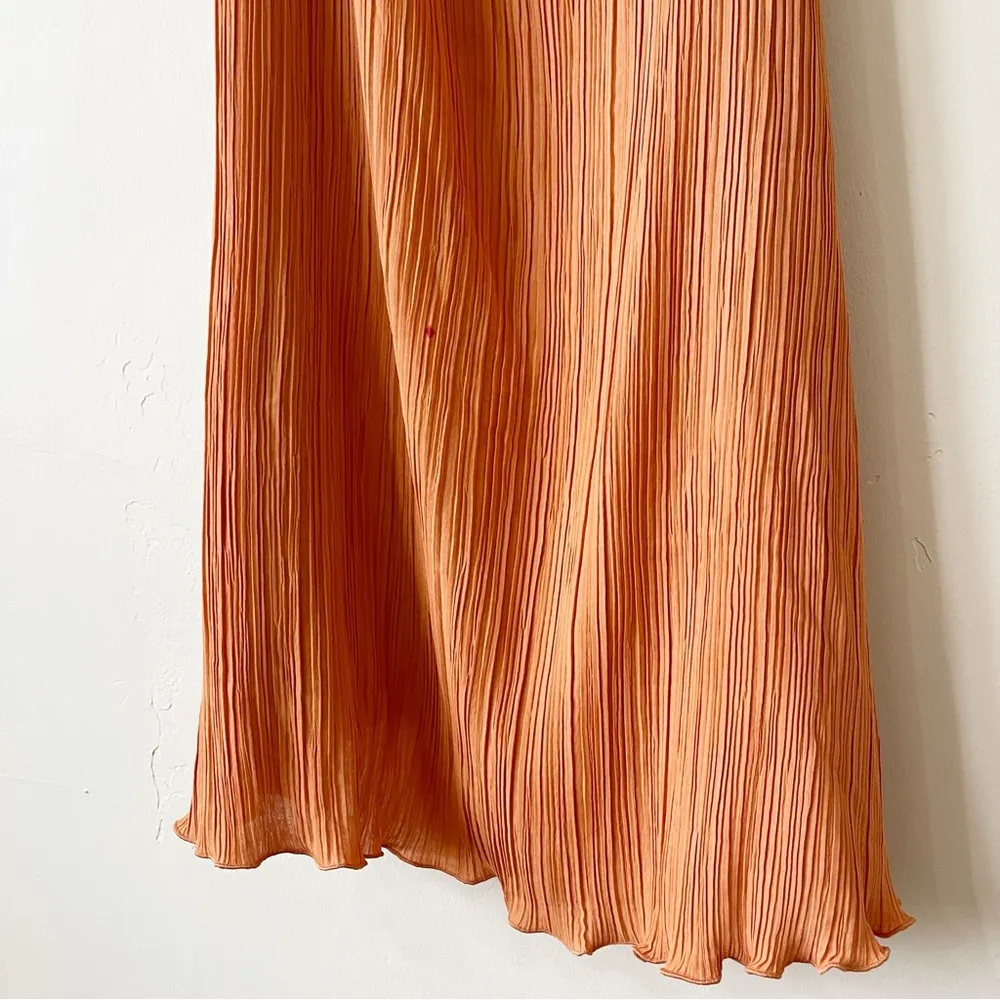 Madewell The Goldie Dress in Plissé Sunset Haze 6 NWT - Image 9
