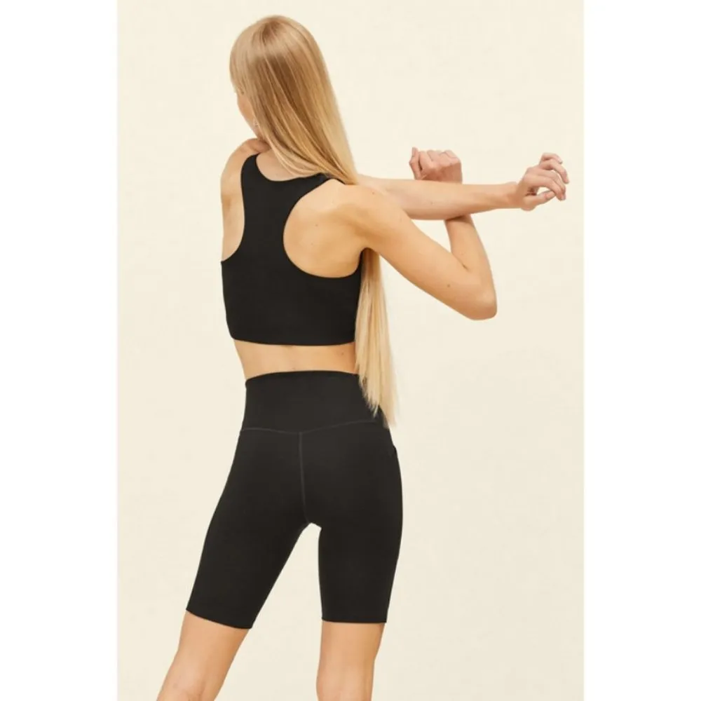 💕GIRLFRIEND COLLECTIVE💕 High Rise Pocket Bike Short ~ Black Large L NWT - Image 6