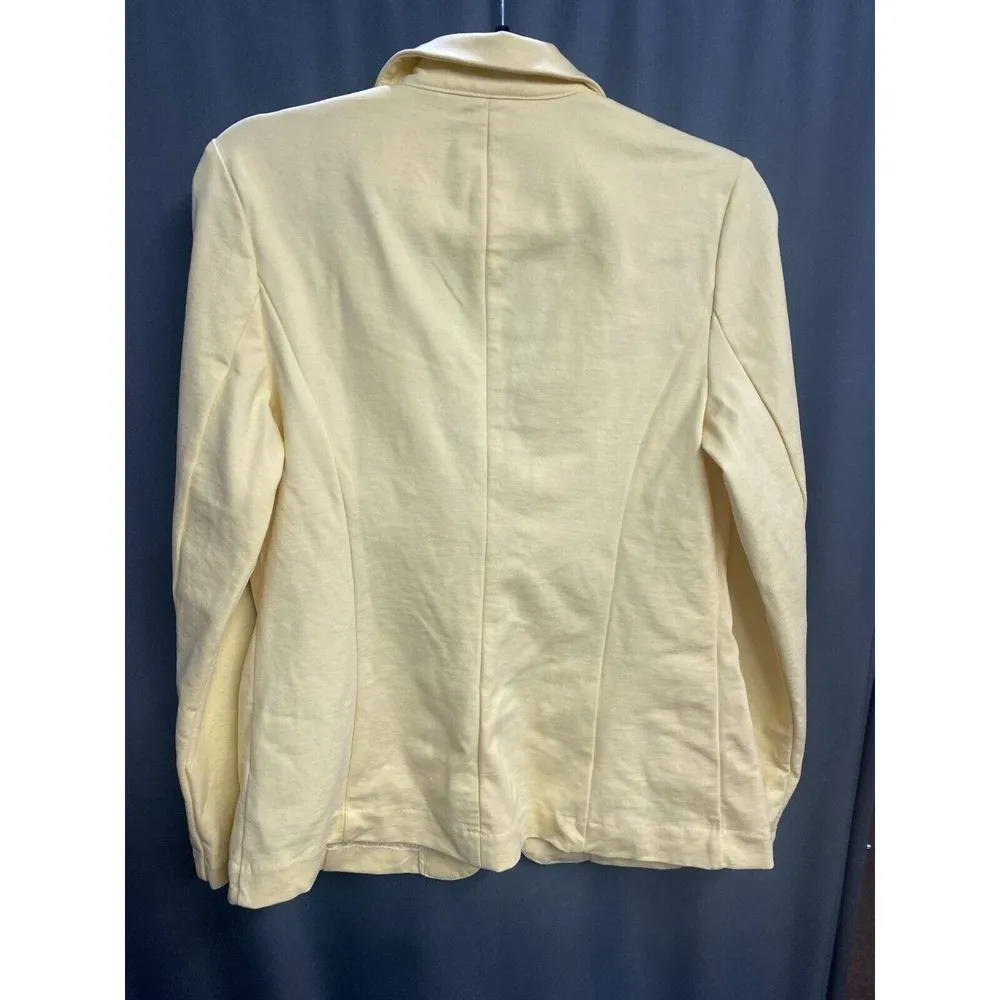 Liverpool Los Angeles Blazer Womens Medium Beige Notch Lapel One Button B66 - Image 5