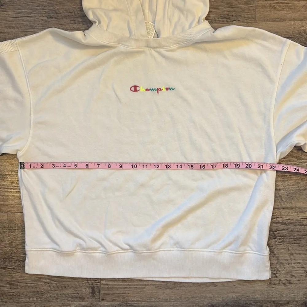 Sporty White Champion Hoodie - Image 3