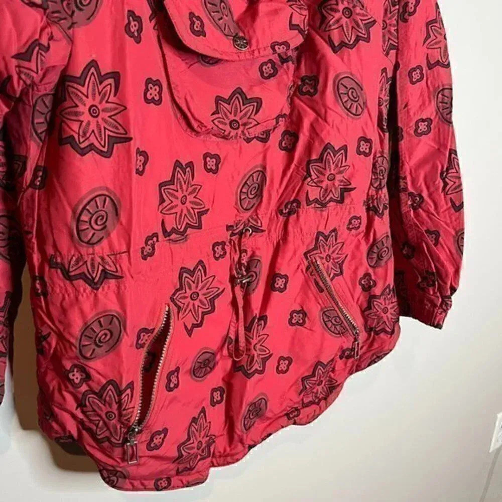 L.L.Bean Vintage  patterned kangaroo pouch pullover parka - Image 2