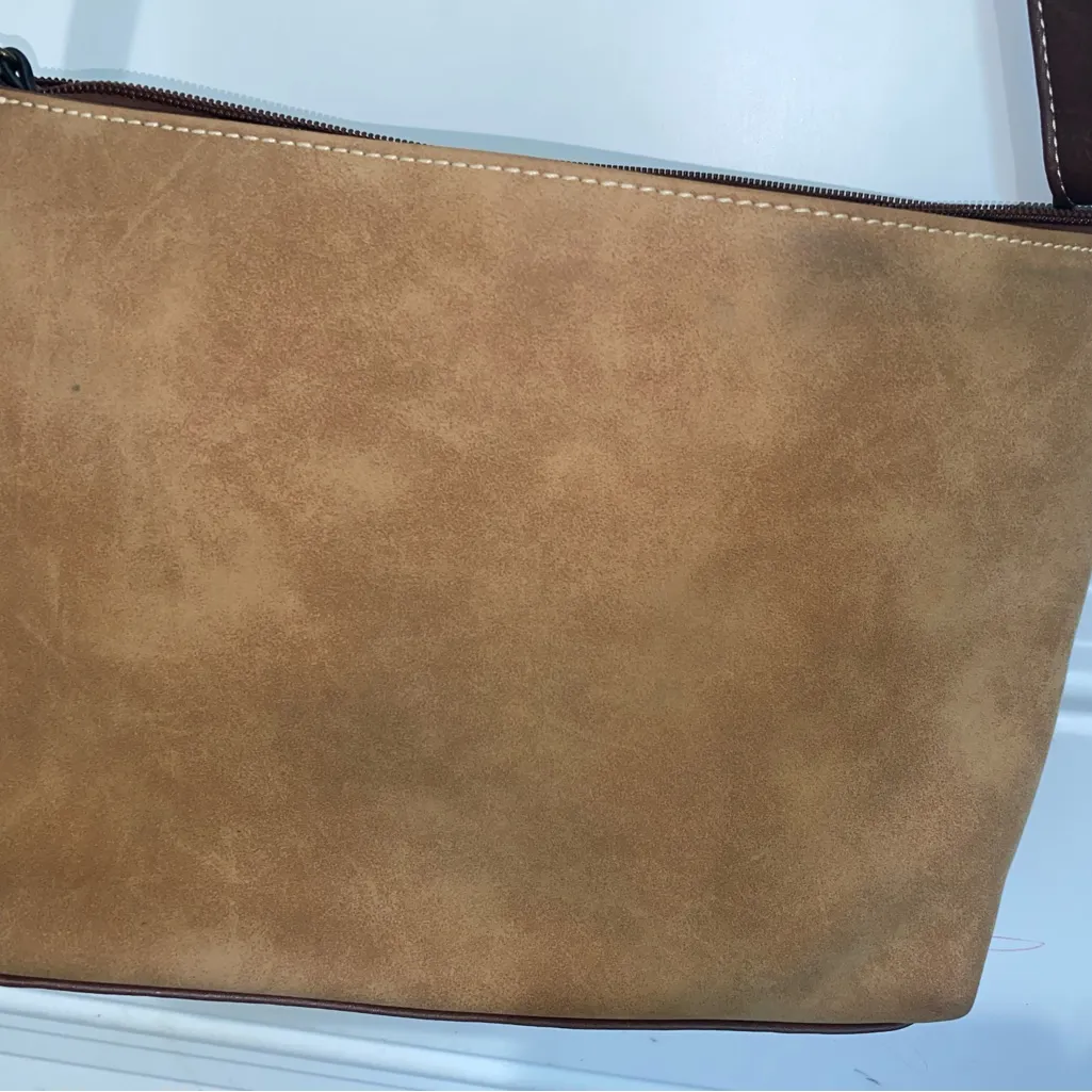 Brown Leather Crossbody Bag - Image 9