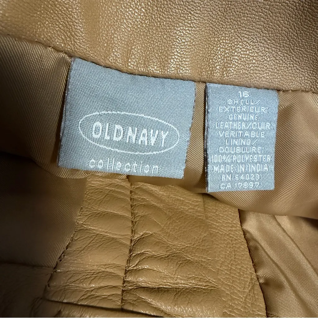 Vintage Y2k Old Navy Collection genuine leather veritable pants plus size 16 - Image 8