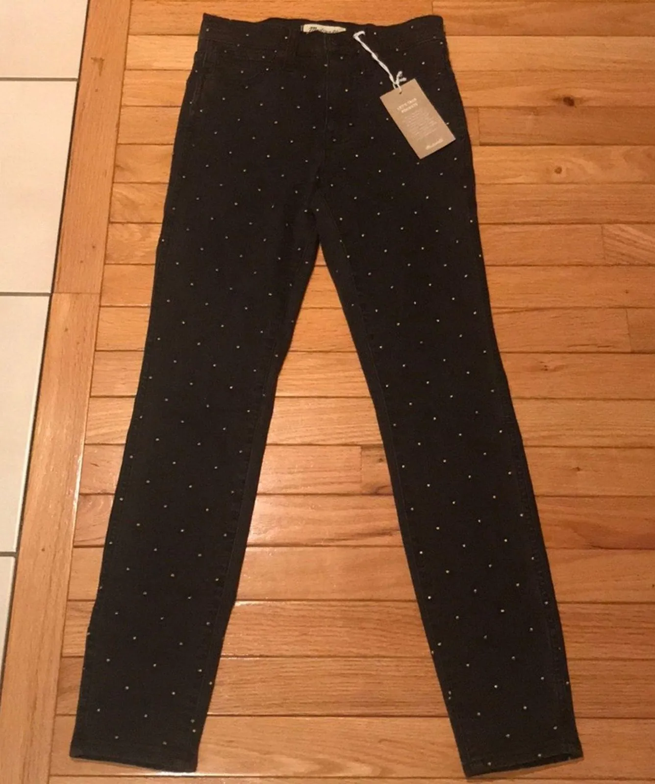 Madewell 10” high rise skinny dark jeans 24 - Image 3