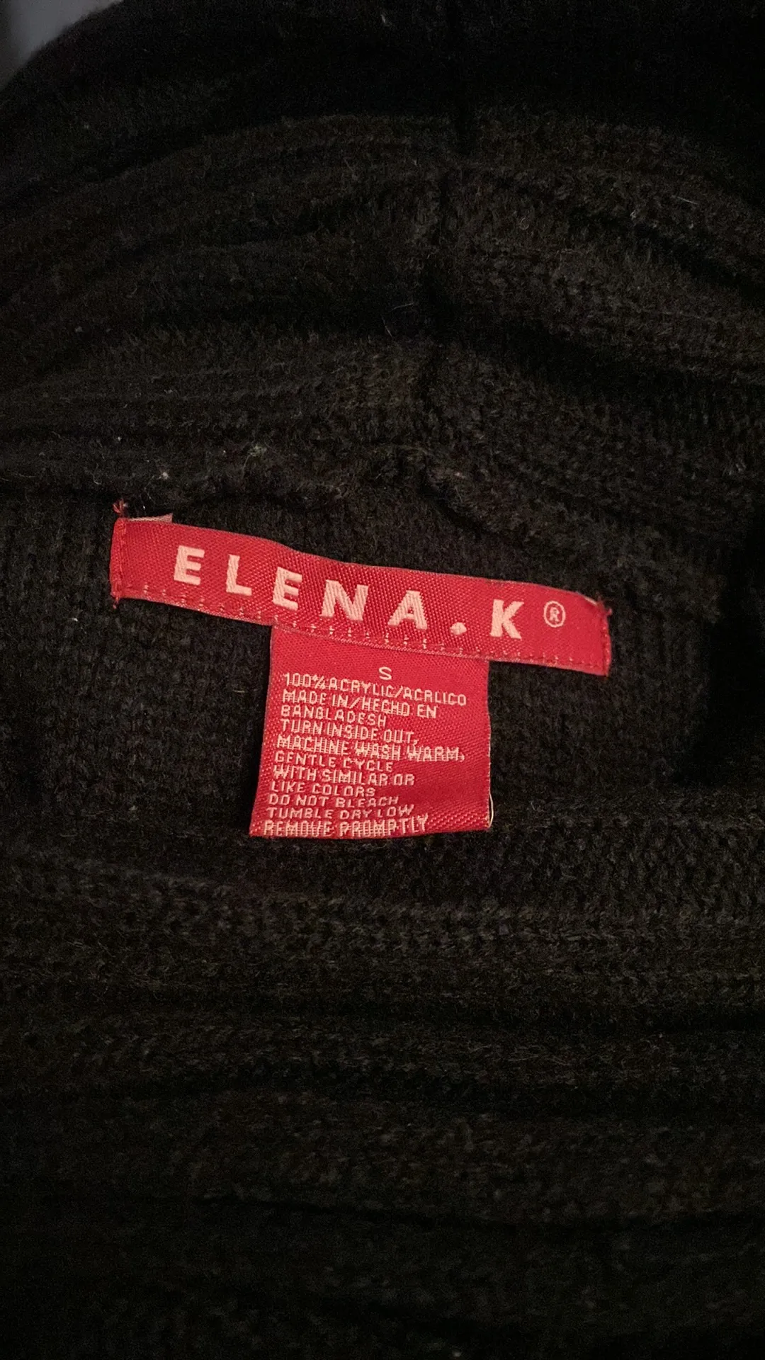 Sweater Dress Black Small - Image 6