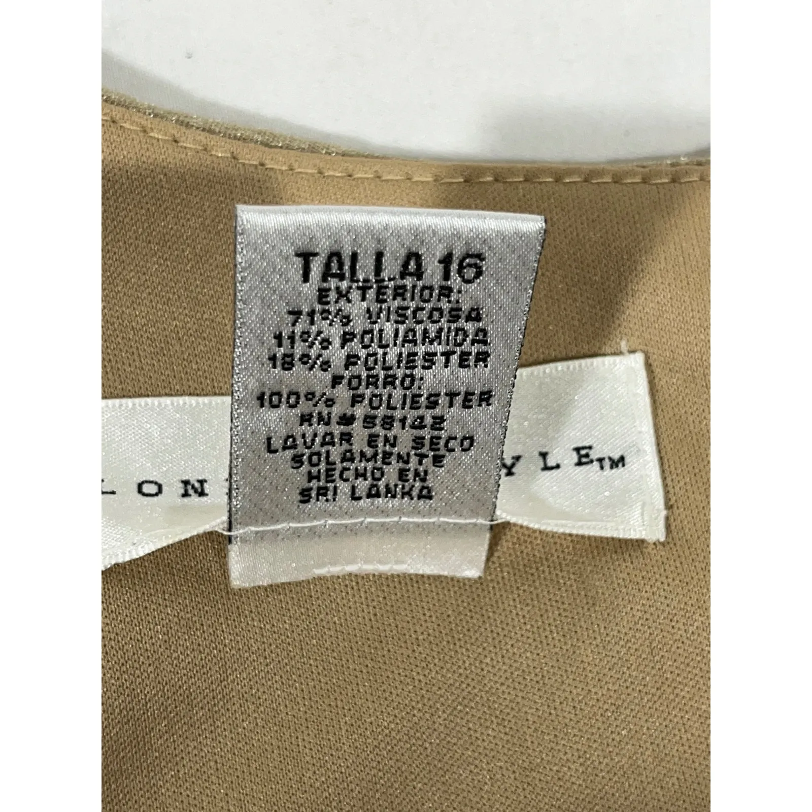 LONDON STYLE Women Sheath Dress Shimmer Cocktail Party Formal Gold Metallic 16 - Image 8