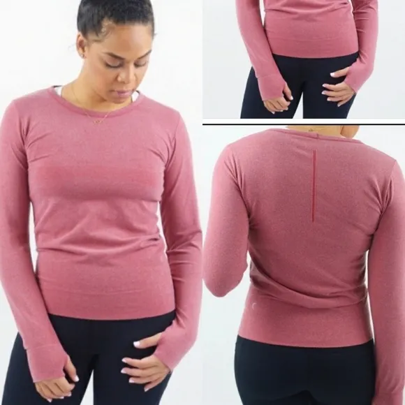 Zyia Red Heather Performance Long Sleeve T Size XL - Image 2
