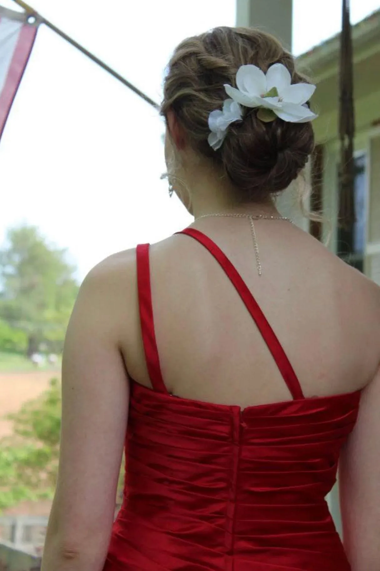 Prom Dress Red Size 2 - Image 2