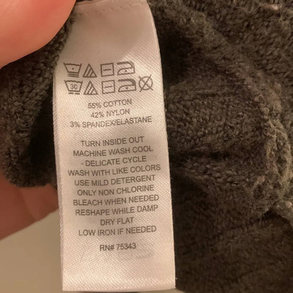 Green Split Warm Soft Comfortable Sweater / Size XS - Image 7