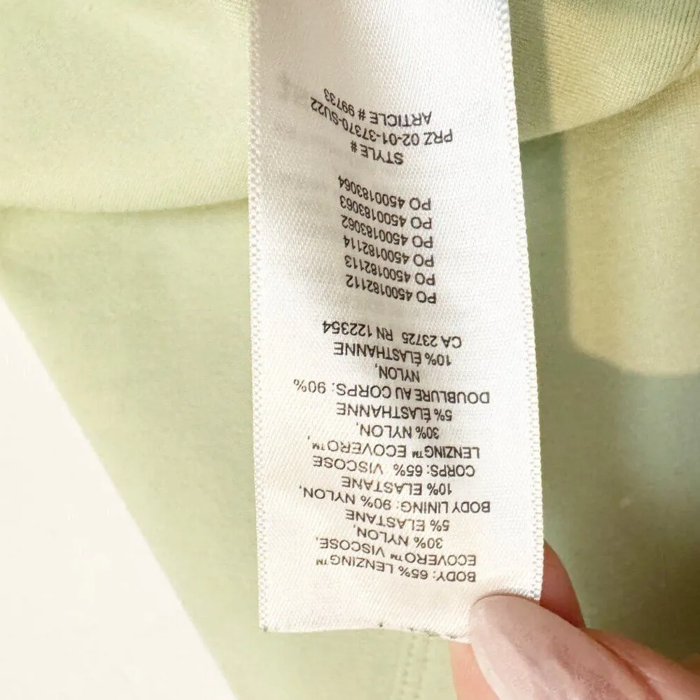 Sunday Best Jagger Square Neck Cropped Corset Tank Top in Light Green Size Large - Image 7