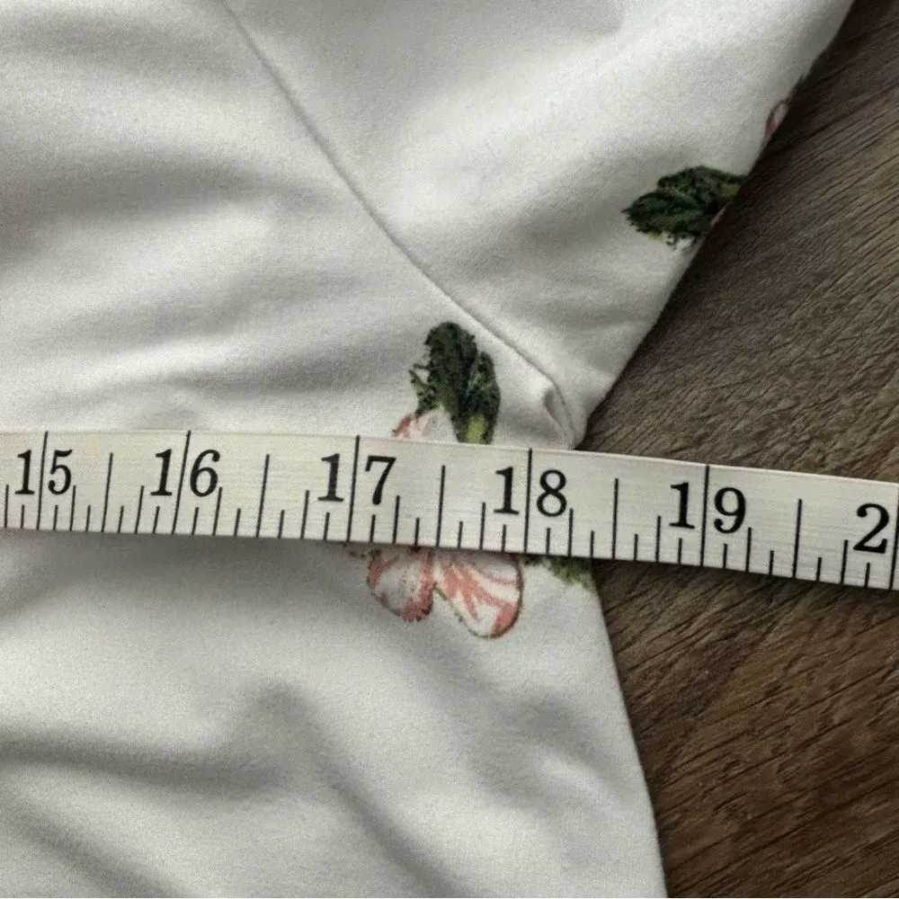 The Nines White Floral Cold Shoulder Short Sleeve Maternity Top Women’s Size M Size M - Image 9