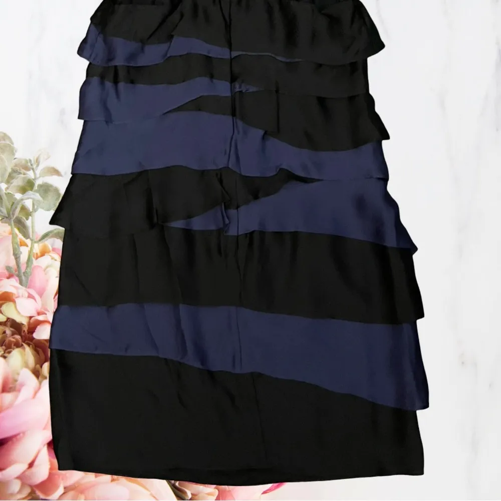 🍁Shoshanna Vintage Tiered Silk Dress Sz 6 - Image 8