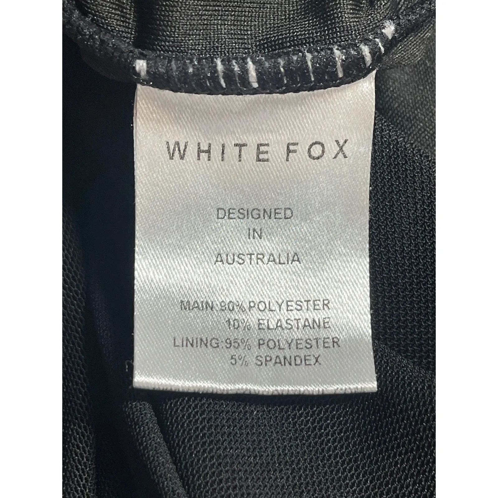 White Fox Womens Black Slim Fit High Rise Bootcut Flare Trousers Dress Pants S - Image 4