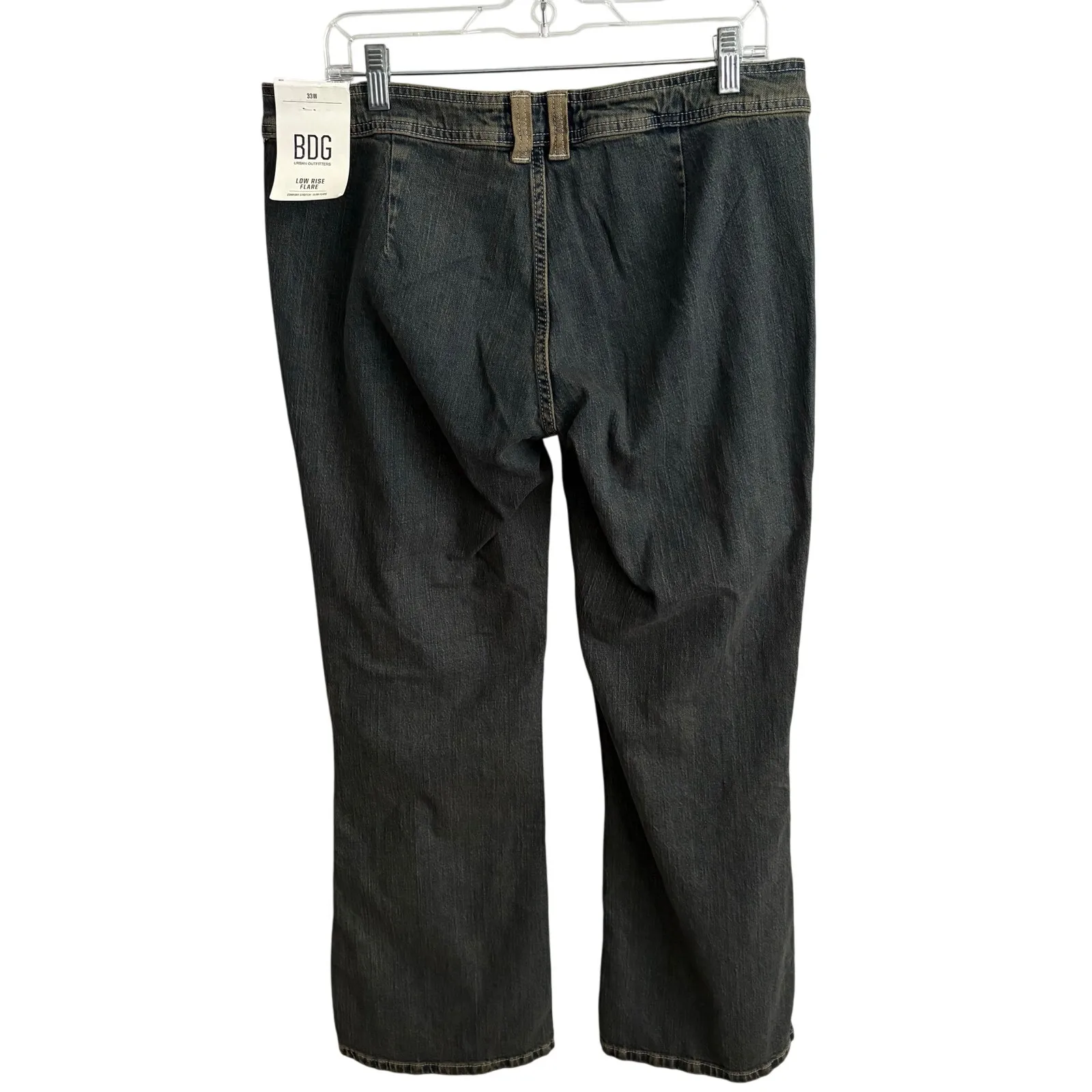 Urban Outfitters BDG Motorcross Low-Rise Flare Jean 33 Women’s Blue Multi - Image 3