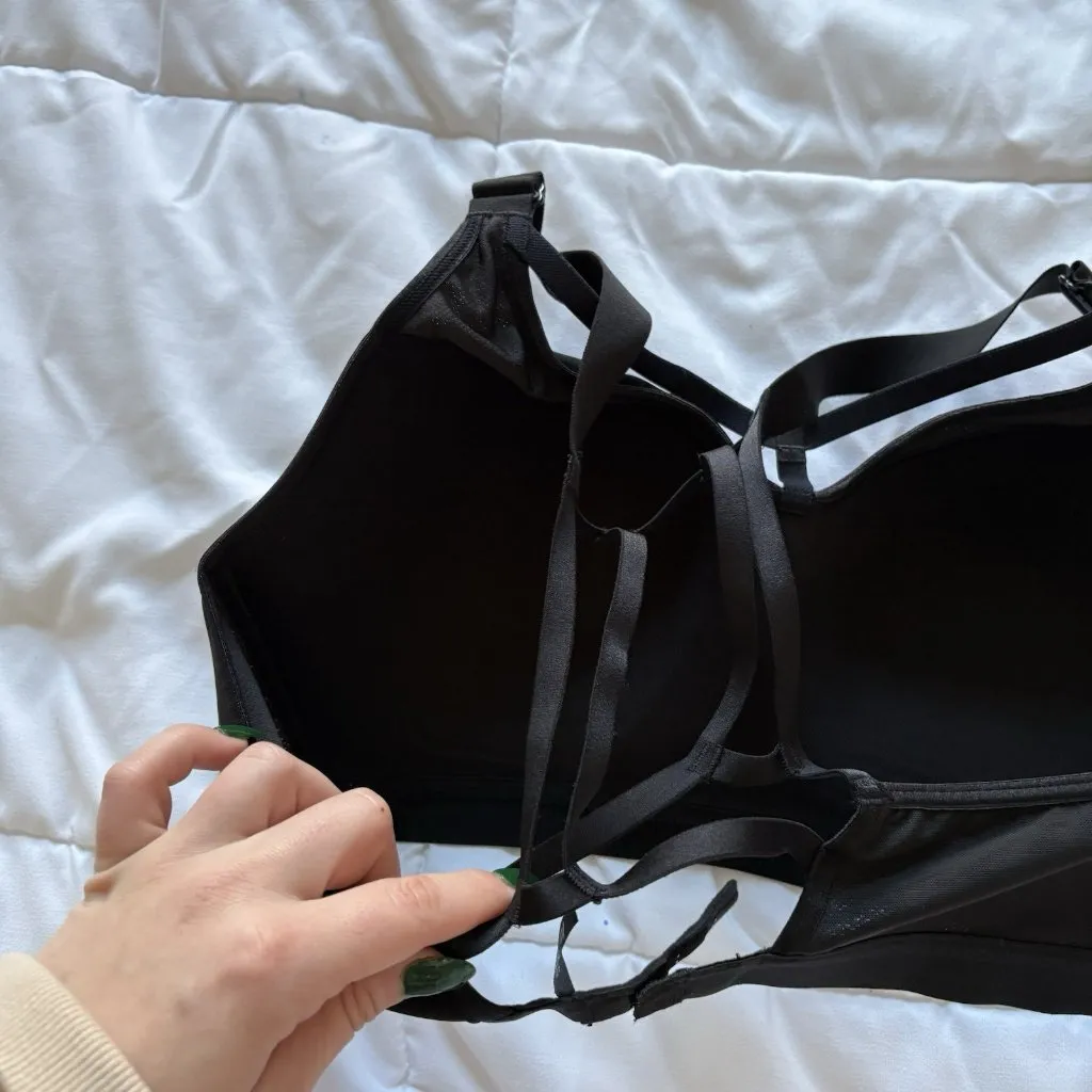 VSX Sport Victoria’s Secret Womens Black Floral Wireless Sports Bra Padded - Image 7