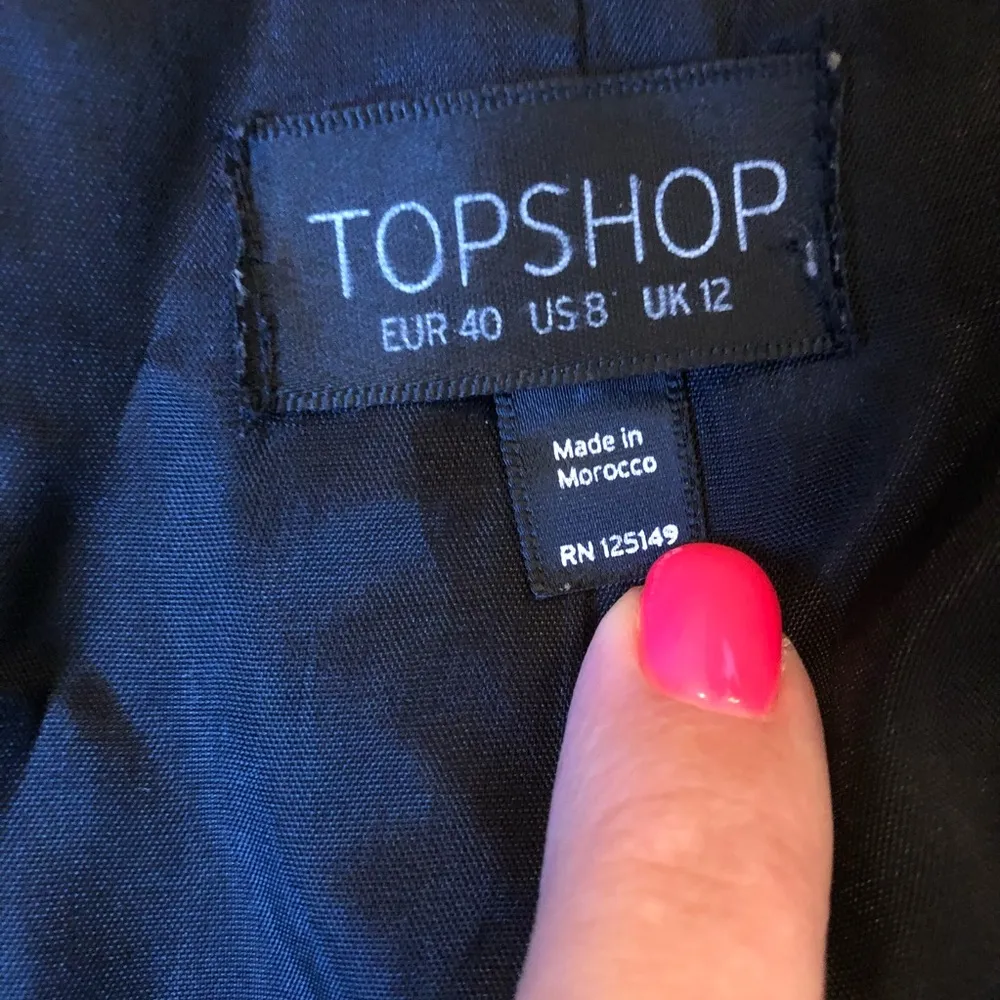 Topshop black blazer size 8 - Image 4
