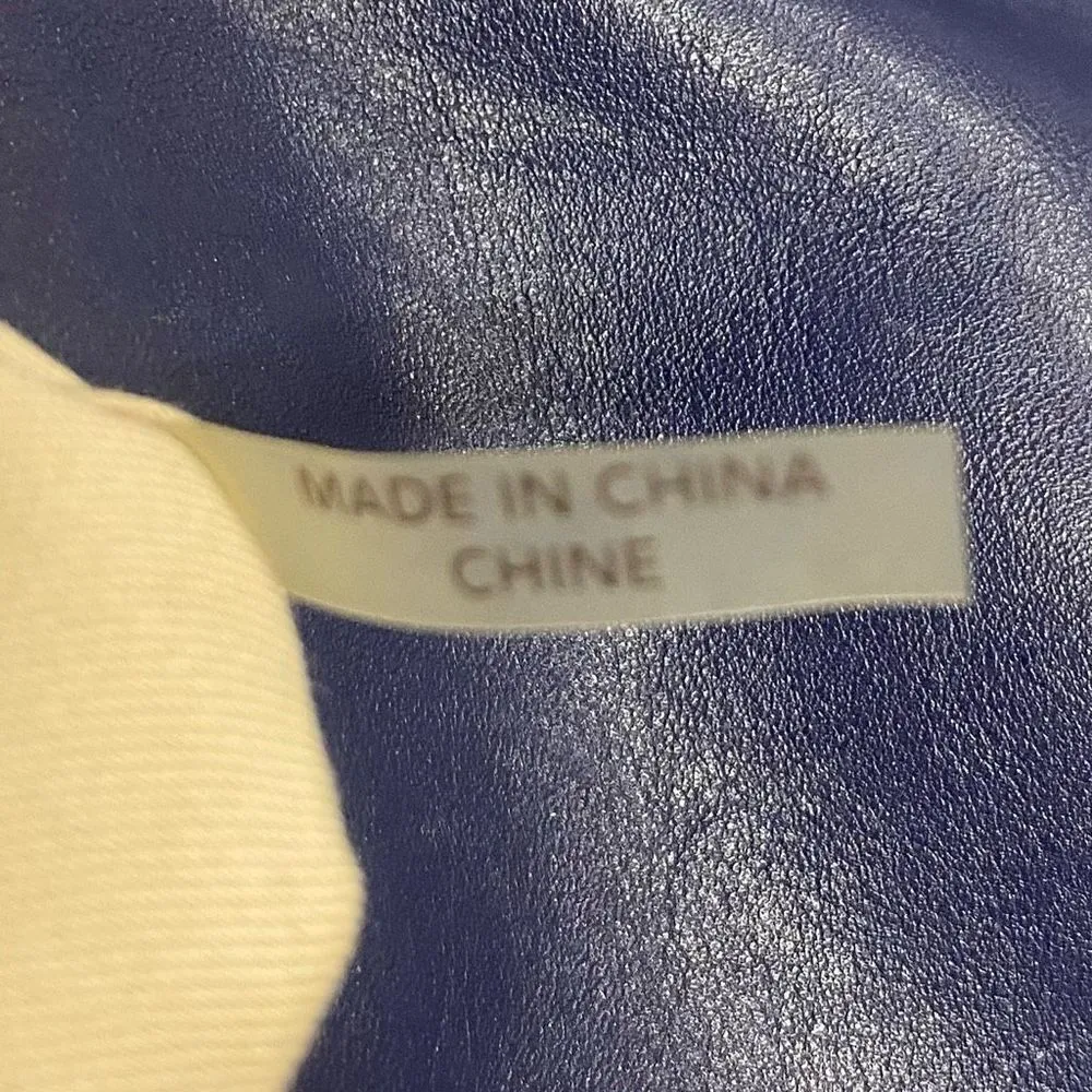 COACH Women’s Color Block Vachetta Leather Crossbody Handbag Size‎ 7X10 Blue - Image 11