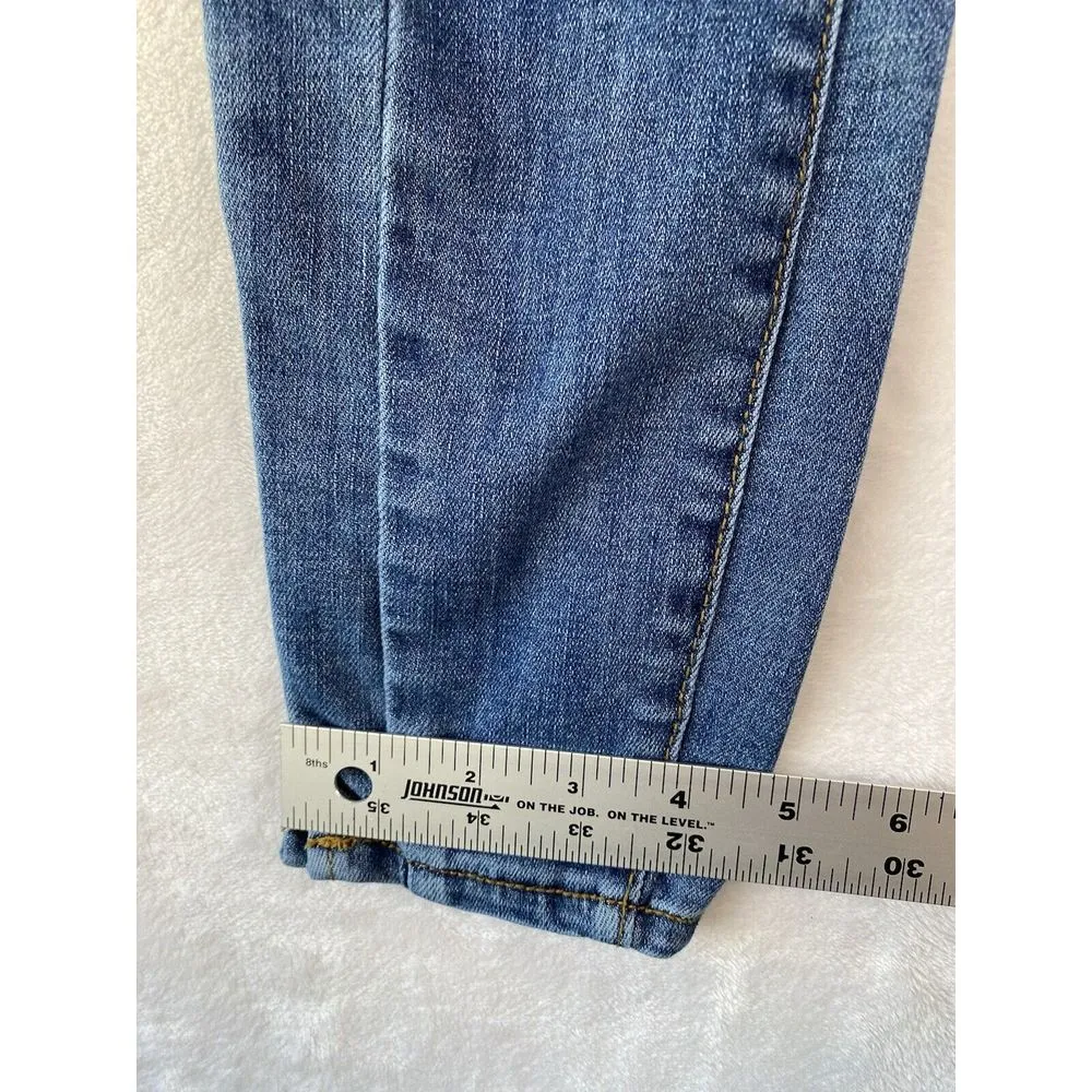 Pilcro And The Letterpress Jeans Womens 26 High-Rise Denim Legging‎ Blue Stretch - Image 6