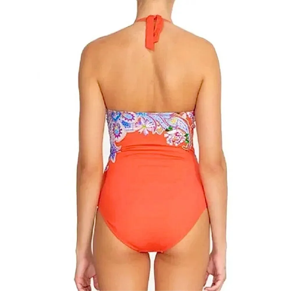 New. Johnny Was floral halter one piece swimsuit. Small. Retails $215 - Image 8
