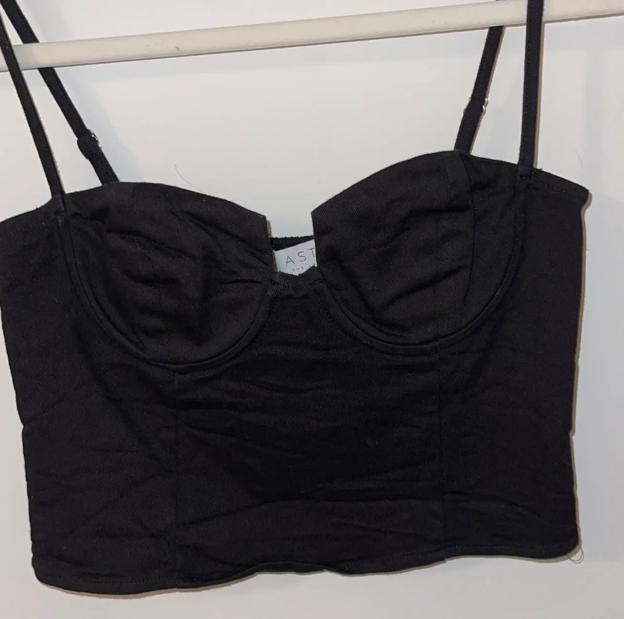 black Crop Top - Image 2