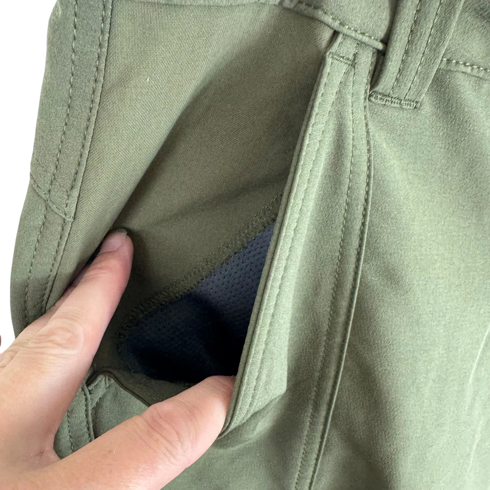 Dickies Cooling Temp-IQ Green Lightweight Shorts Pockets Women's Size 10 - Image 3