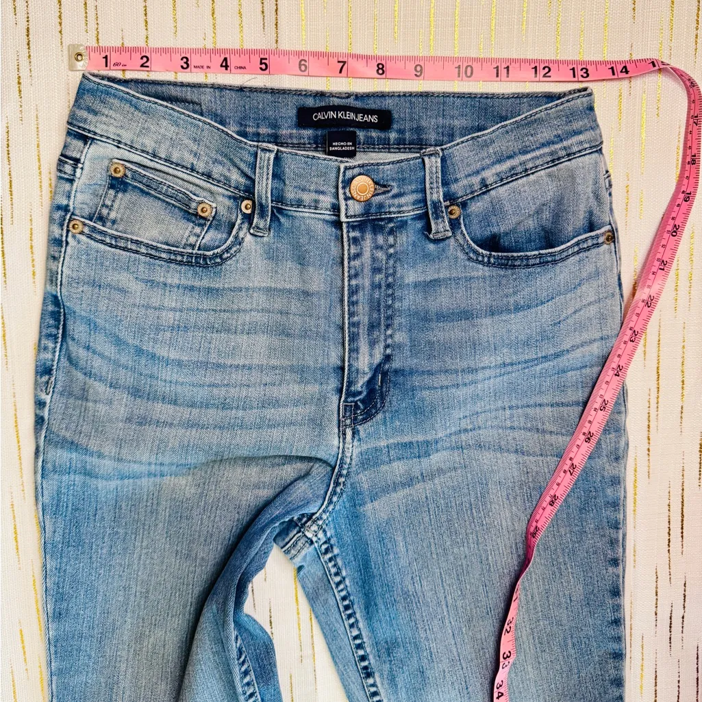 Calvin Klein Women's Denim Blue Jeans Slim Fit Stretch - Image 3