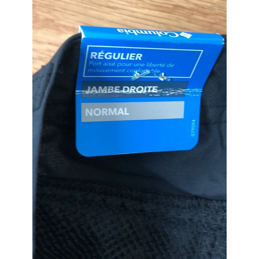 New Columbia Omni Shade Straight Outdoor Pants Womens 12 Black Hiking Walking - Image 5