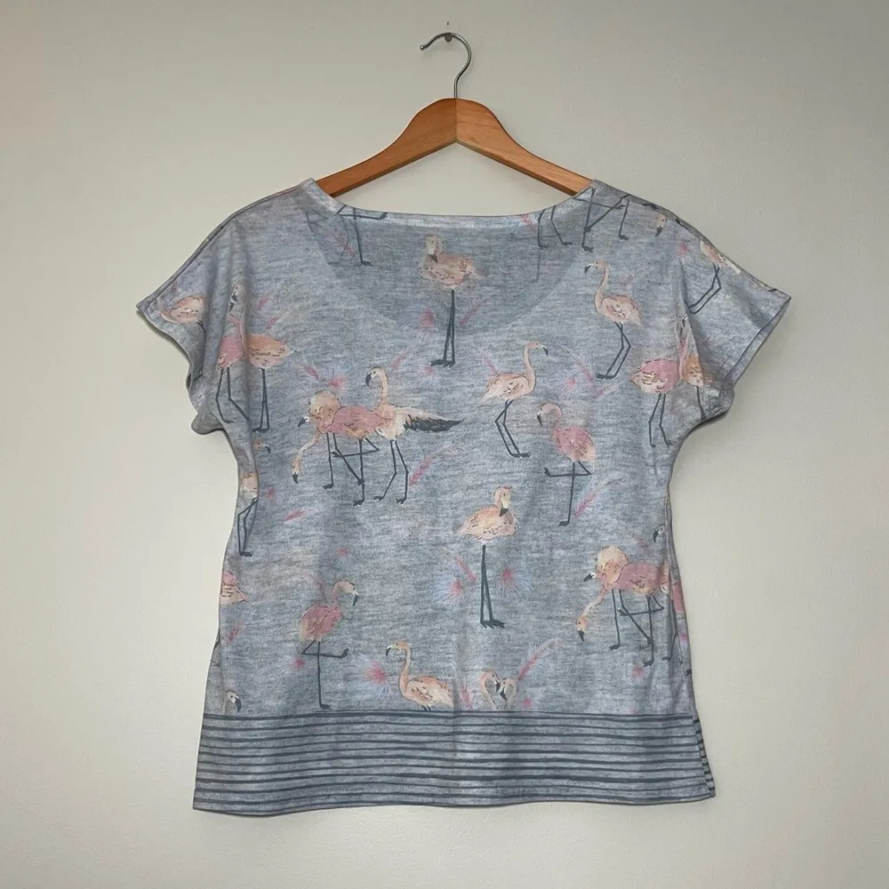 Anthropologie Flamingo Printed Tee - Image 4