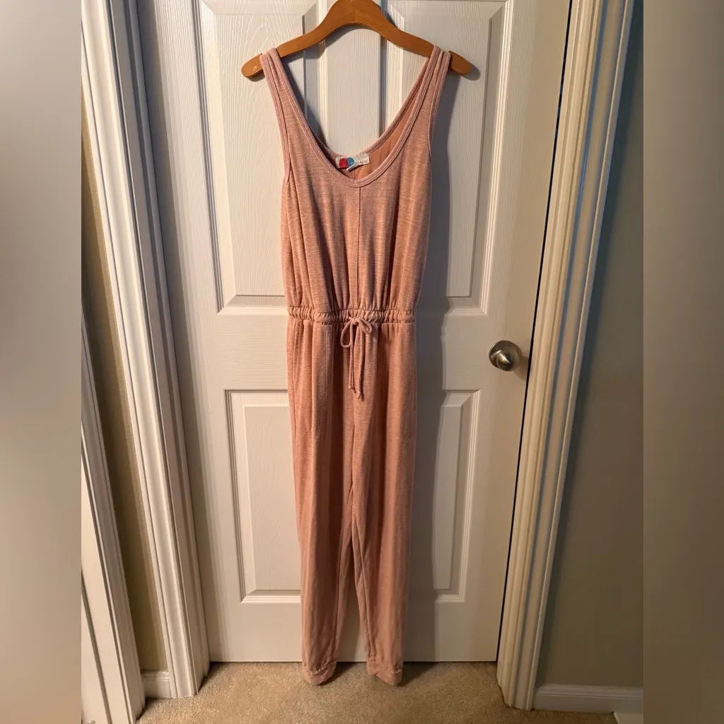 FP Beach Free People Bicoastal Cardigan Set Dusty Rose Color - Image 4