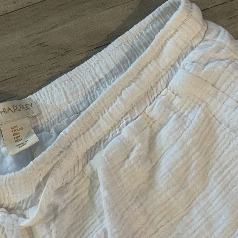 Cynthia rowley large textured pocket drawstring White Women's Shorts - Image 2