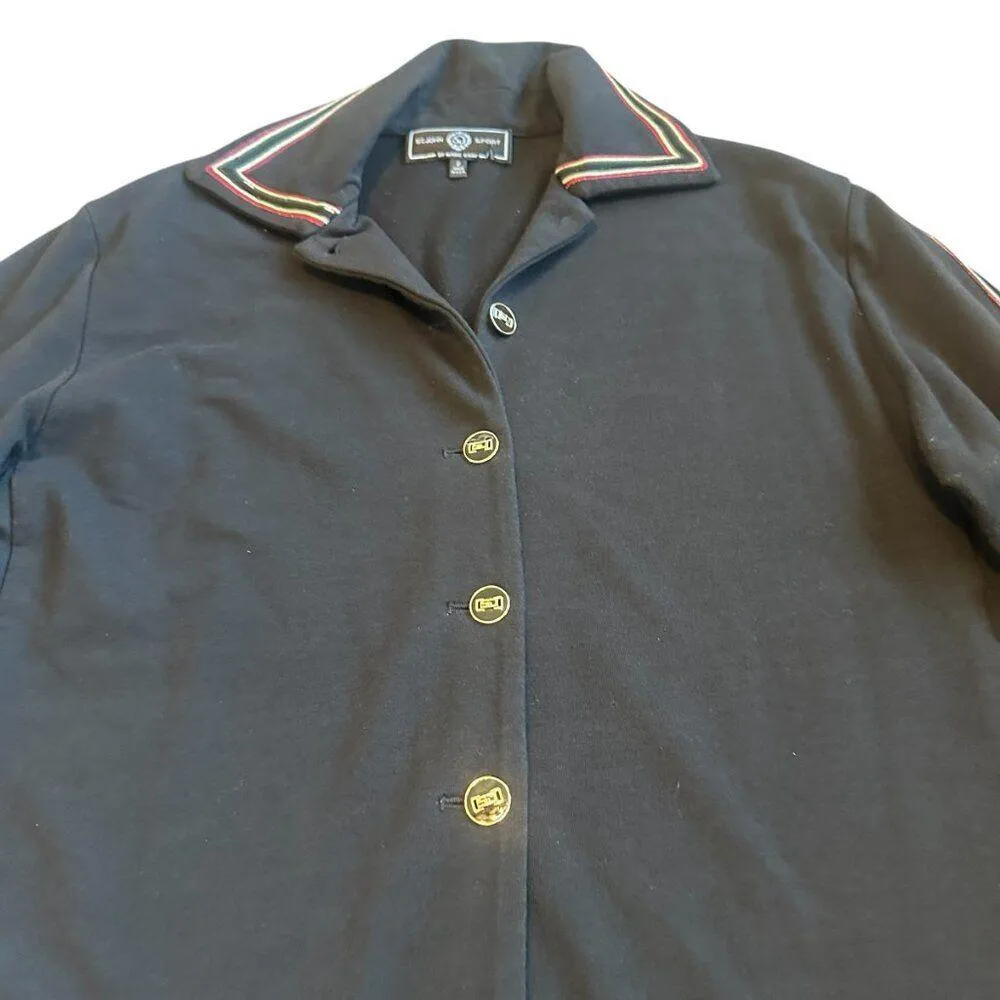 St. John Sport Black Cotton Blend Button - Image 3