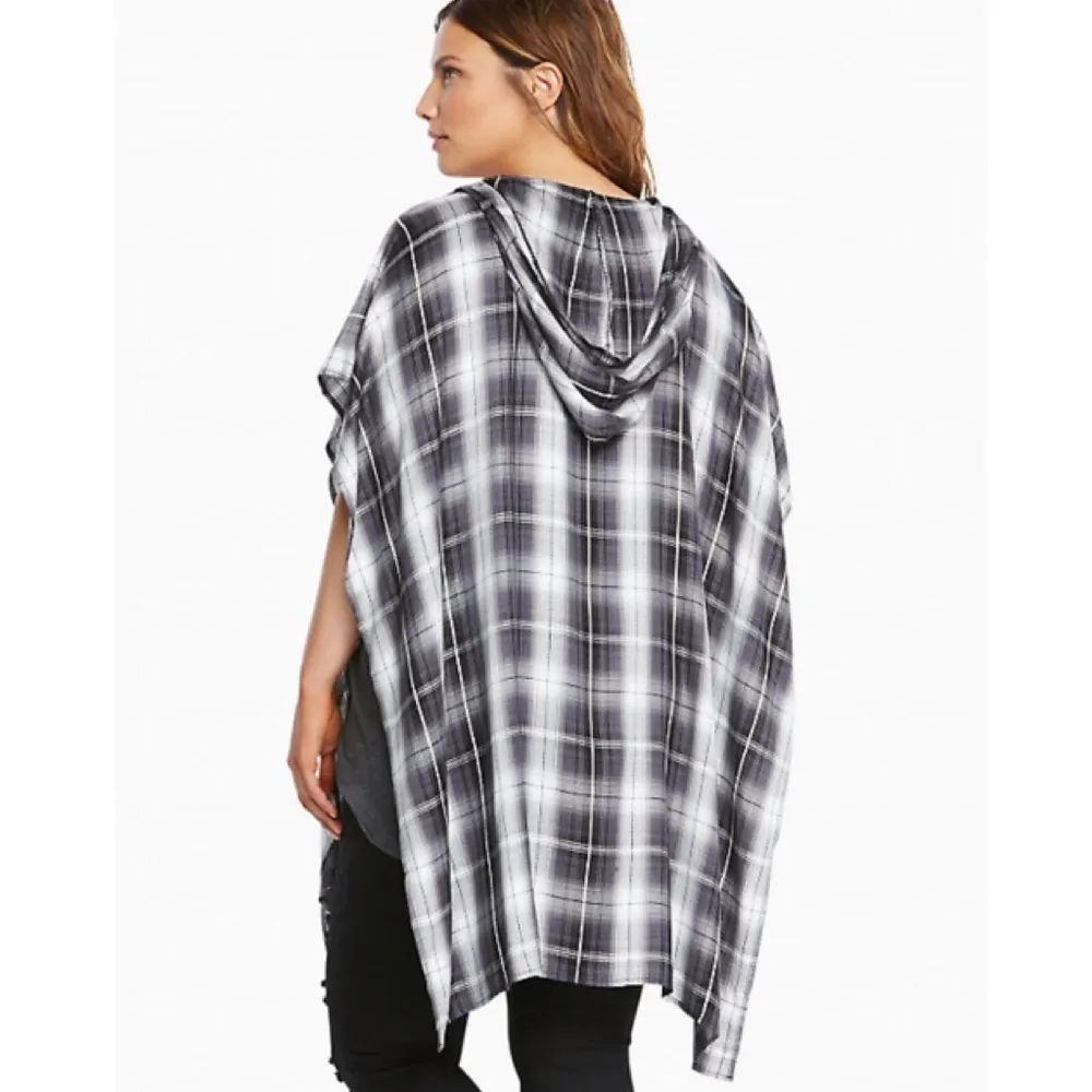 Torrid Plaid Hooded Ruana - Image 2