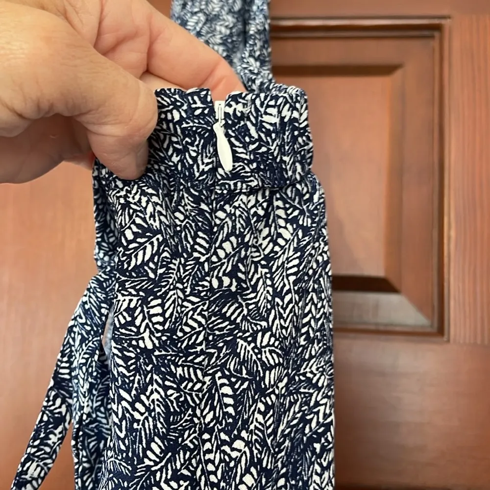 Lulu’s Tempest Navy Blue Print Wrap Maxi Skirt size XS - Image 10