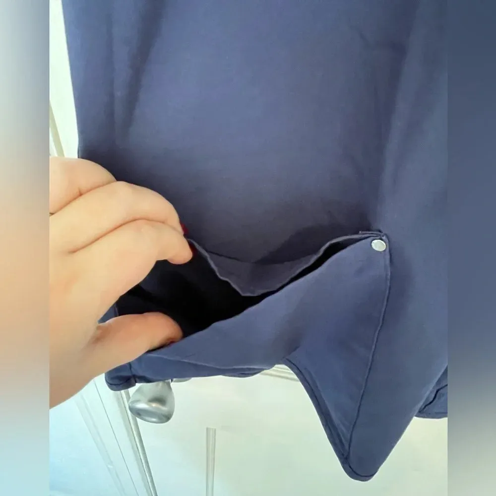 Easy Stretch ButterSoft Scrub Top​​​​​ Blue Size L - Image 4