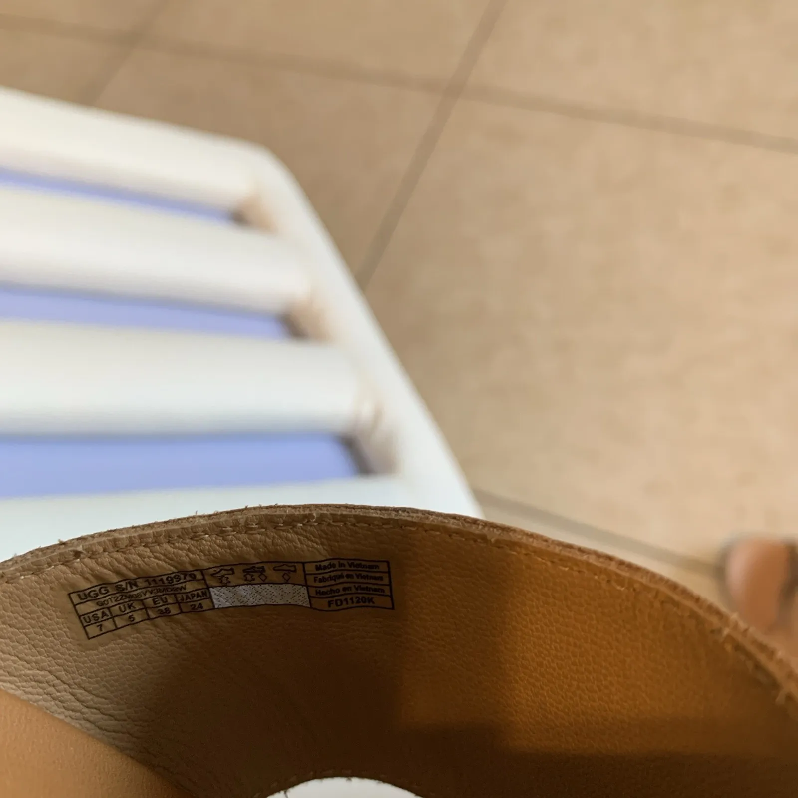 UGG NEW  Eirene Tan Brown Leather Espadrilles Wedge Sandal Size 6.5, $99.99 - Image 6