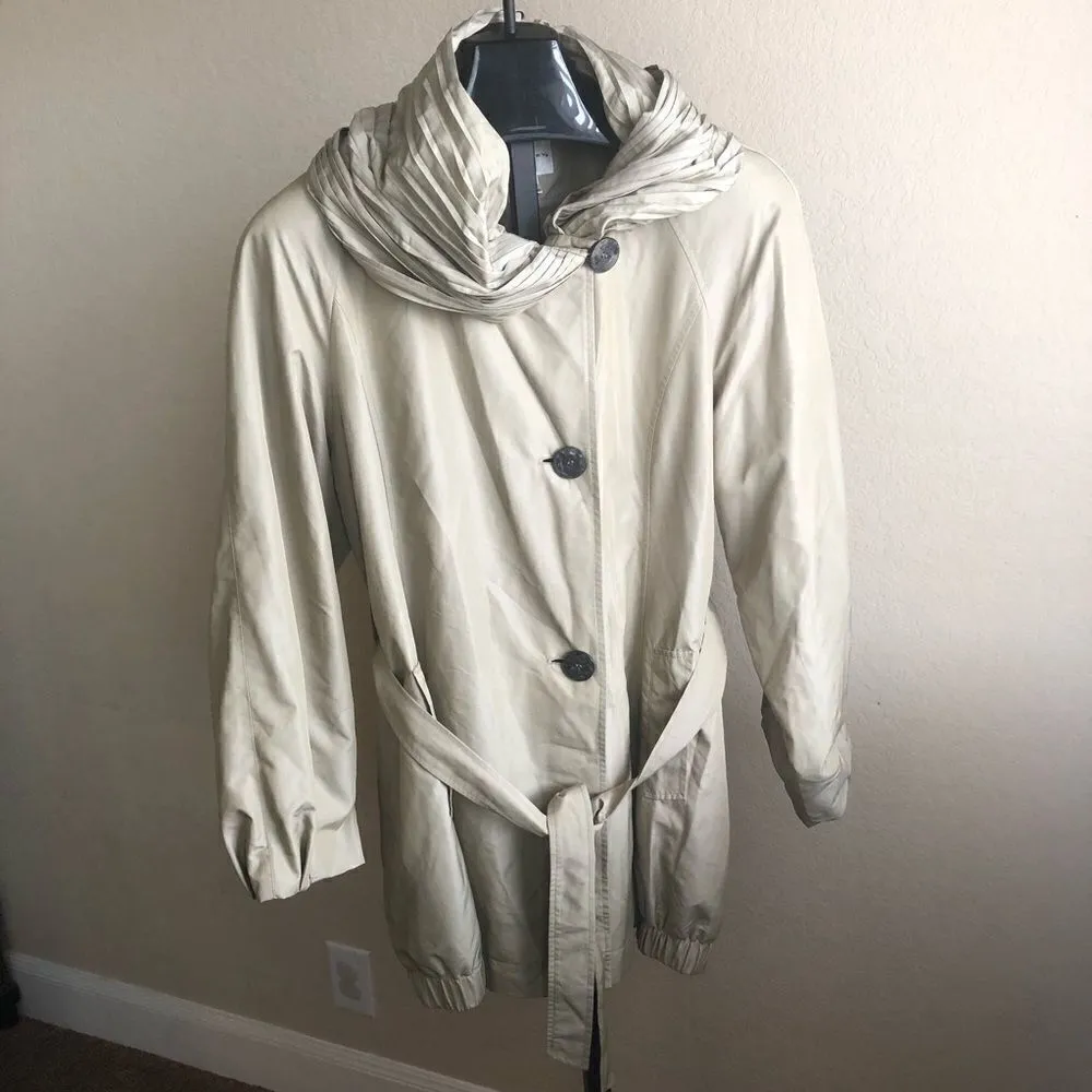 Gallery vintage beige raincoat size XL - Image 3