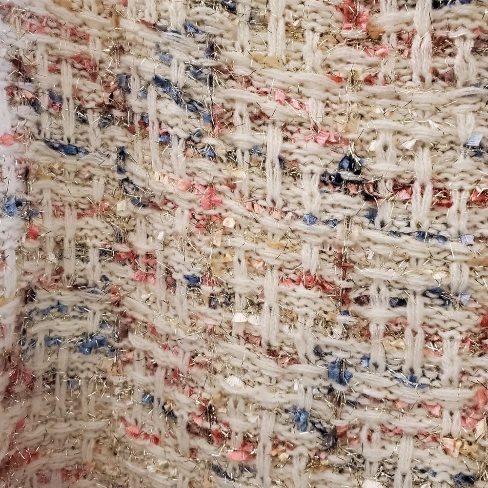 🔥SALE🔥Fab Favlux Cream Multicolored Cable Knit Sweater M - Image 7