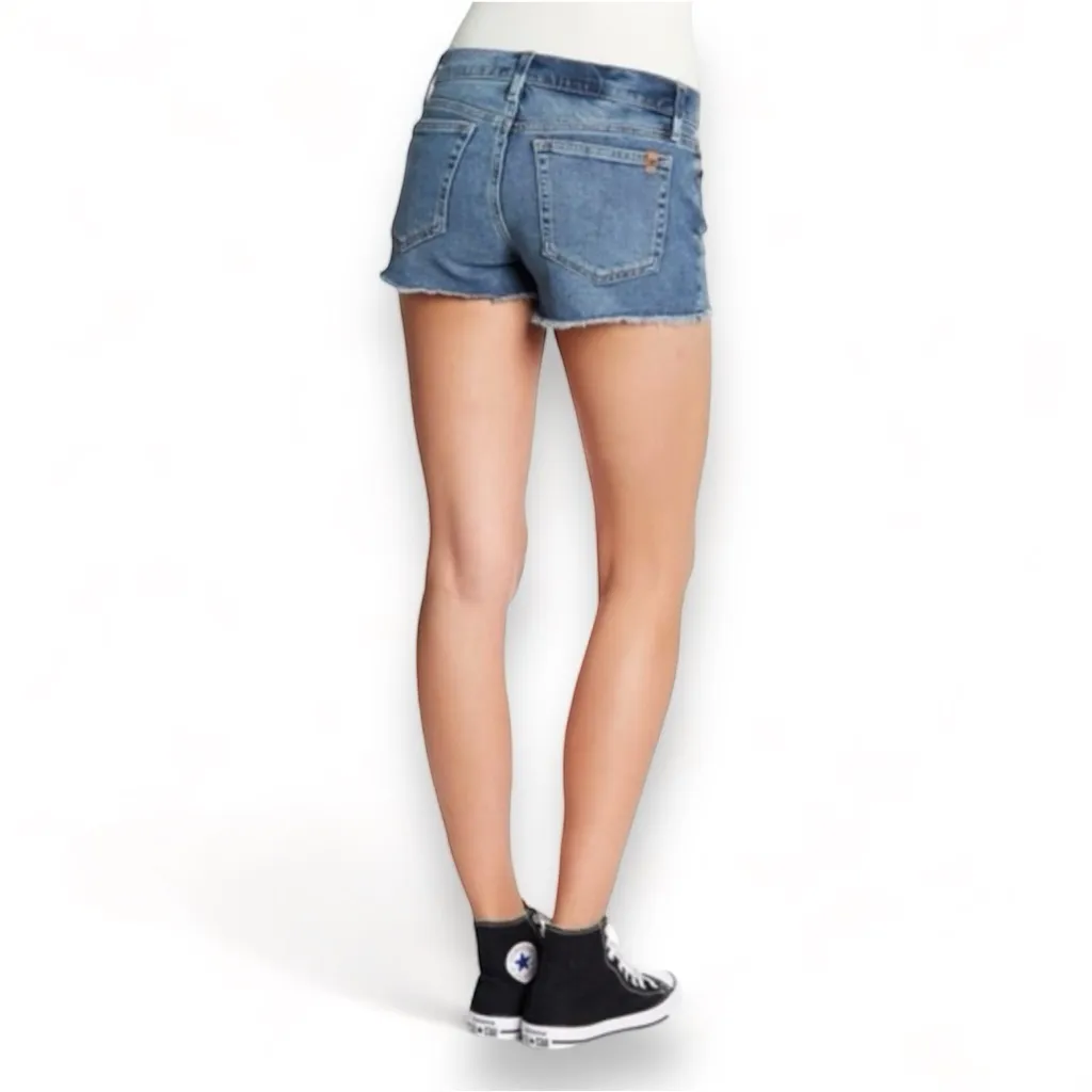 Joe’s Jeans Andreea Frayed Cut-Off Jean Shorts in Lydia Wash Blue Size 31 - Image 7