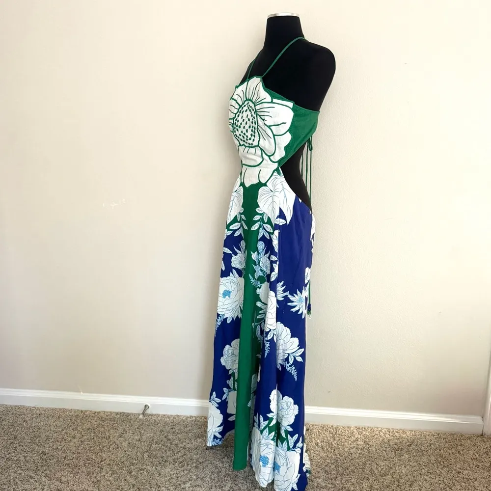 FARM Rio Soft Garden Flower Maxi Dress Size XL - Image 8