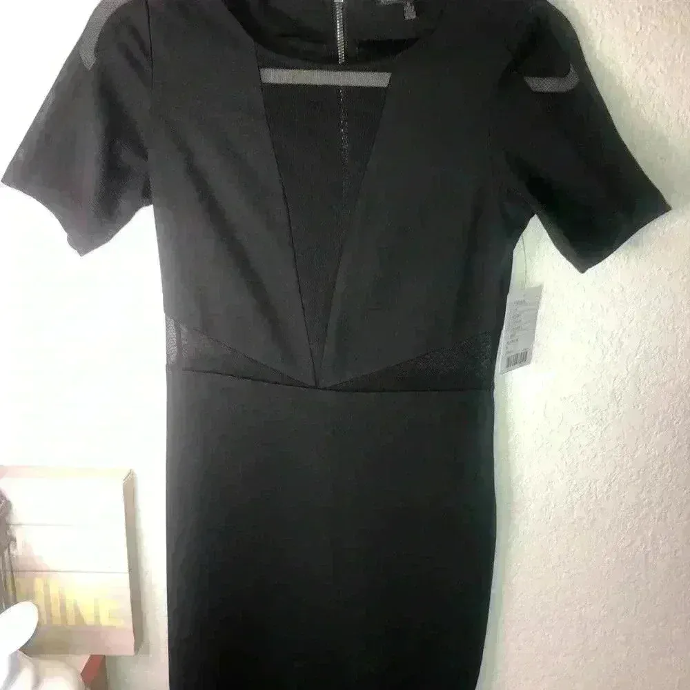 Luca Couture black mini dress S NWT - Image 3