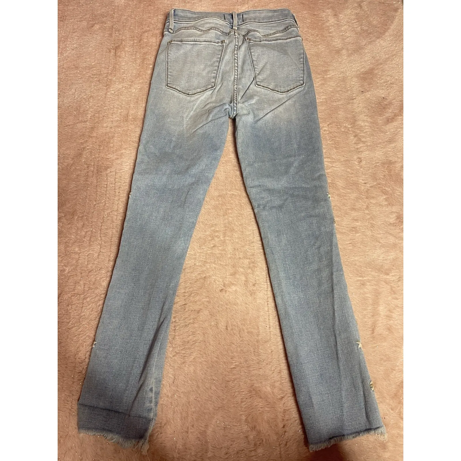 Abercrombie & Fitch Jeans Womens 26  2L Light Wash HighRise Super Skinny I0235 - Image 6